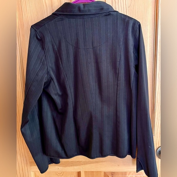 Emma James Black Blazer w Classic Collar Buttons Pockets Professional Emo Goth M - Picture 11 of 15